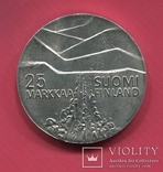 Финляндия 25 марок 1978 аUNC Лыжи, фото №3