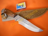 Нож туристический Спутник 13 ножны кожа документы, фото №2