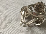 Набор кольцо и серьги из серебра, фото №4