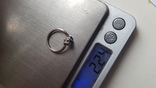 Кольцо 925 проба серебро.  Размер 16, фото №2
