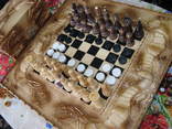 Шахматы,шашки,нарды с ларцом.Феникс, фото №3