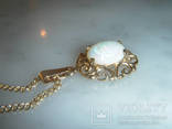 Золотое ожерелье с натуральным опалом 4 карата, фото №5