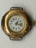 Часы золото 56 наручные ( переделка ) женские старинные, фото №2