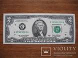 2 доллара с номером 1992-02-10, фото №2