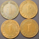 1 пфеніг ФРН 1970 (всі монетні двори), фото №2