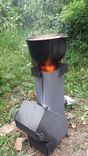 Садовая печь ракетного типа, для уличной готовки, фото №5