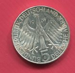 ФРГ 5 марок 1969 серебро Теодор Фонтане, фото №3