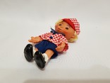 С петелькой редкая куколка мальчик ГДР . 12 см. Германия , одежда родная , петелька, фото №4