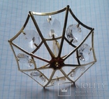 Позолоченный зонтик с австрийским кристаллом AWAT, фото №4
