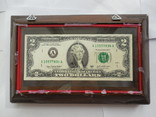 2 доллара США в рамке, фото №4