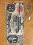Большые старые 2 $ доллара США 1917 год. (1863 год. ) Two USA Dollars big size, фото №4