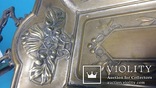 Фруктовница Ар-нуво Сецессия wmf 1/0 as бронза серебрение, фото №7