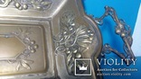 Фруктовница Ар-нуво Сецессия wmf 1/0 as бронза серебрение, фото №8