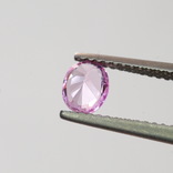 Розовый цейлонский сапфир 0.69ст 5.6x4.6x3.2мм, фото №2