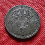 10 эре 1933  Швеция серебро    (К.41.3)~, фото №2