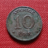 10 эре 1937  Швеция серебро    (К.41.6)~, фото №2