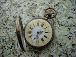 Часы карманные XIX век Швейцария серебро, фото №4