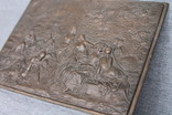 Картина рельефная ''грации в лесу'' бронза вес 930 грам, фото №6