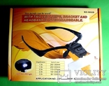 Бинокулярная лупа очки 9892 с подсветкой увеличение 1x - 3,5x, фото №4