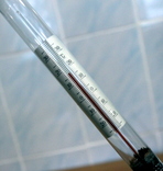 Ареометр-гидрометр (спиртометр) с термометром не пользованный. Времен СССР, фото №4