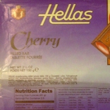 Обертка (фантик) от шоколада "Hellas Cherry" Финляндия, 100 г., фото №4