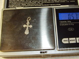 Крестик 0,57 гр (серебро), фото №7