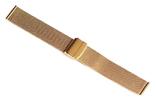 Браслет сетка на часы Миланское Плетение, 20 мм. Золотистые, фото №5
