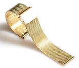 Браслет сетка на часы Миланское Плетение, 20 мм. Золотистые, photo number 6