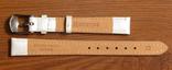 Ремешок для часов Hightone из натуральной кожи. 12 мм, Белый, фото №3