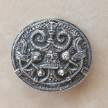 Старая серебряная брошь 835 пробы, Blachian Antic Schmuck (Германия), фото №2