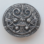 Старая серебряная брошь 835 пробы, Blachian Antic Schmuck (Германия), фото №13
