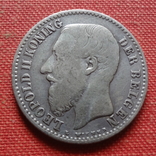 1 франк  1887 Бельгия  серебро   (Т.4.11)~, фото №3