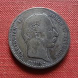 1 крона 1875  Дания   серебро    (Т.4.16)~, фото №4