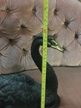 Скульптура "Чёрный лебедь", бронза, 30 см, фото №6