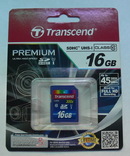 SDHC Transcend 16Gb Class 10 PREMIUM, photo number 2