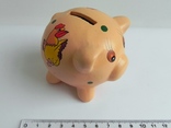 Копилка керамика с монетами "Свинка", фото №6
