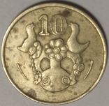 Кипр 10 центов 1991, фото №2
