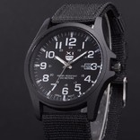 Наручные кварцевые аналоговые часы с датой XINEW в милитари стиле, фото №3