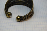 Широкий жесткий браслет с маркировкой MNG (Mango), фото №7