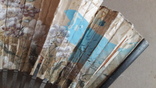 Веер дерево ручная роспись бумага на ткани для реставрации, фото №4