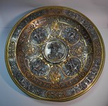 Старинная Большая Настенная Тарелка ( Морская тематика ) диаметр 45 см., photo number 2