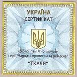Сертификат Ткаля, фото №2
