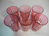 Набор с цветного хрусталя ( Графин с колбой , коктельный стакан и 6 стаканов ), фото №12