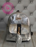 Модный серебряный рюкзак, фото №5