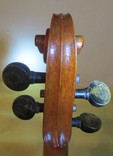 Старая скрипка 4/4  со смычком в футляре + смычок., фото №11