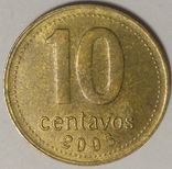 Аргентина 10 центавос 2005, фото №2