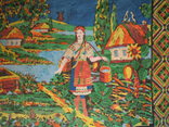 Настінний декоративний килим. Козак з дівчиною., фото №5