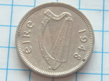 3 пенса, Ирландия, 1948г., фото №3