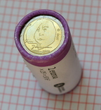 Финляндия 2 евро, 2014 100 лет Туве Янссон, банковский ролл - 25 монет, фото №2