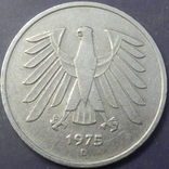 5 марок ФРН 1975 D, фото №2